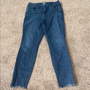 Good American Dark Blue Ankle Jeans